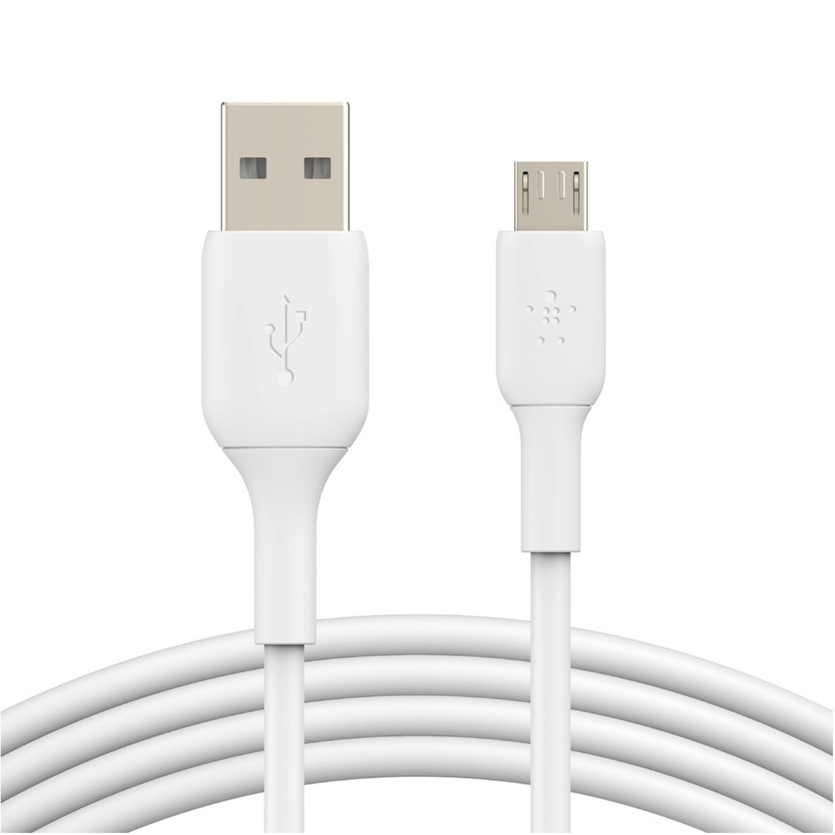 Cable MicroUSB a USB Silicon Blanco 1m Alo