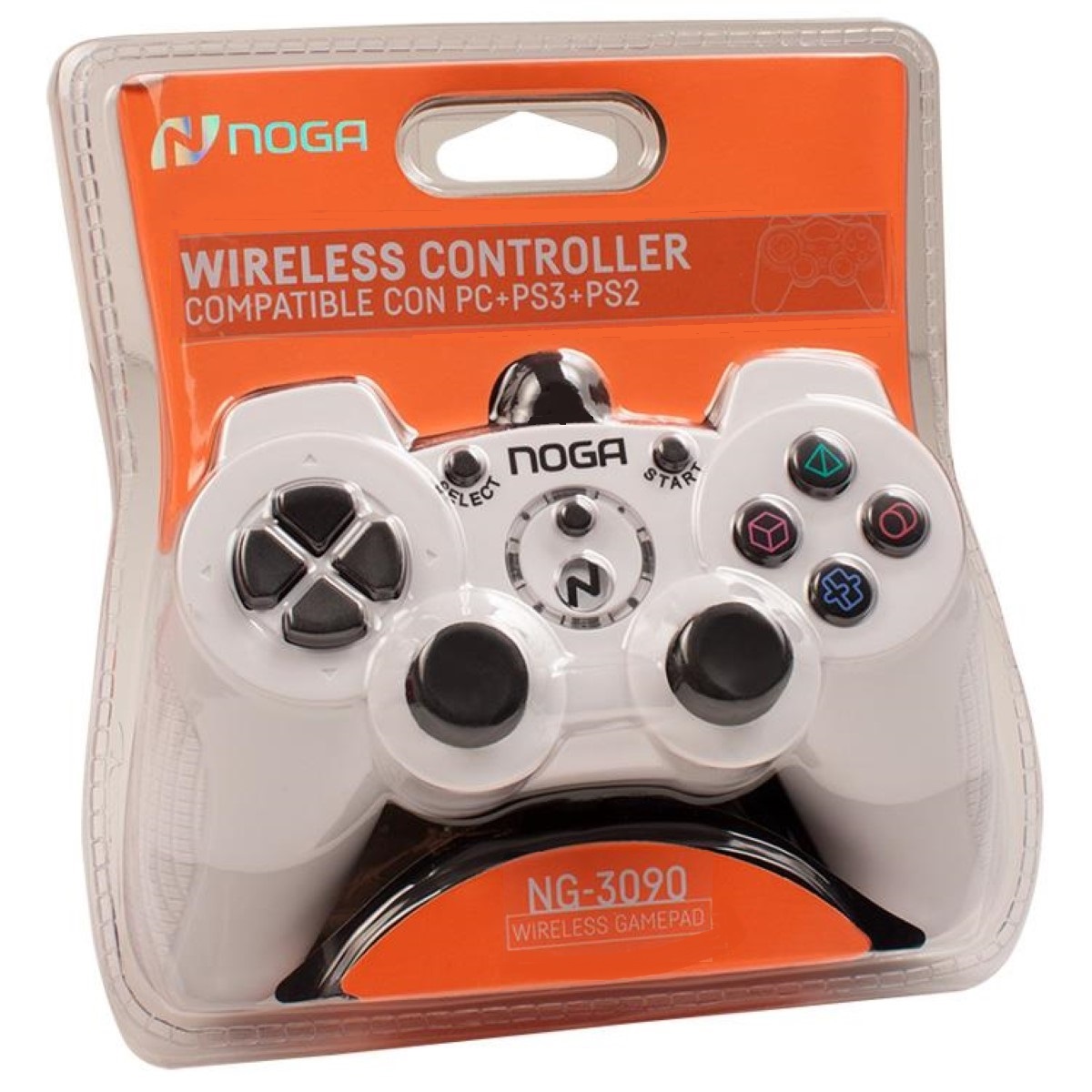 Joystick Inalambrico NG-3090 PC/PS2/PS3 Blanco Noga