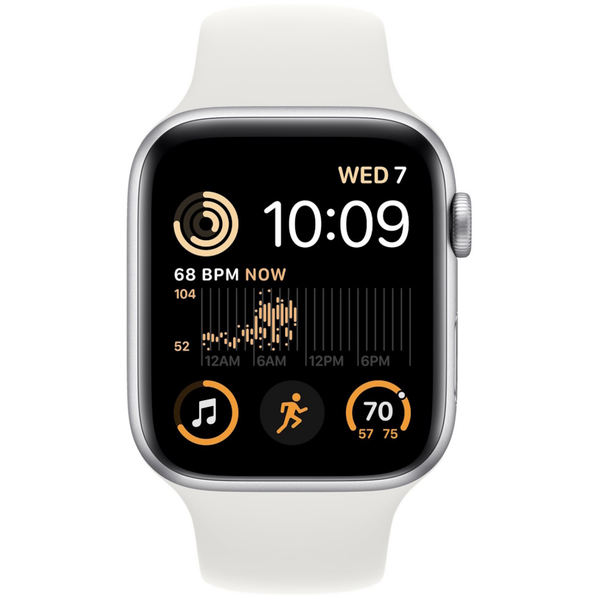 Smartwatch Apple Watch SE Silver Aluminum y White Band 44MM S/M