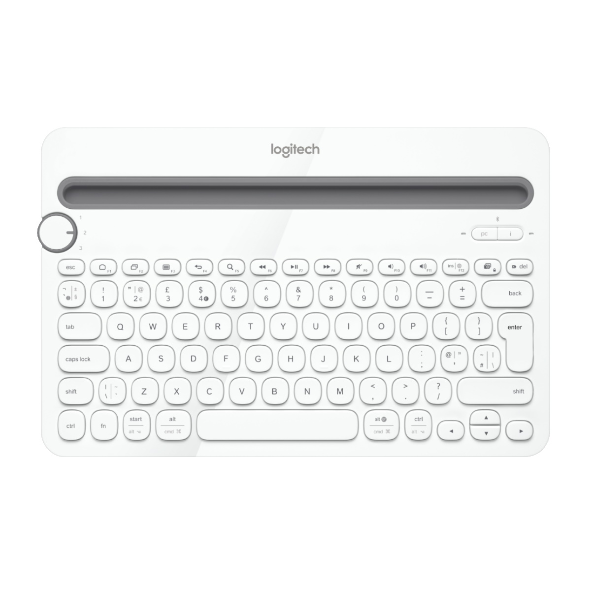 Teclado Bluetooth K480 Blanco Logitech