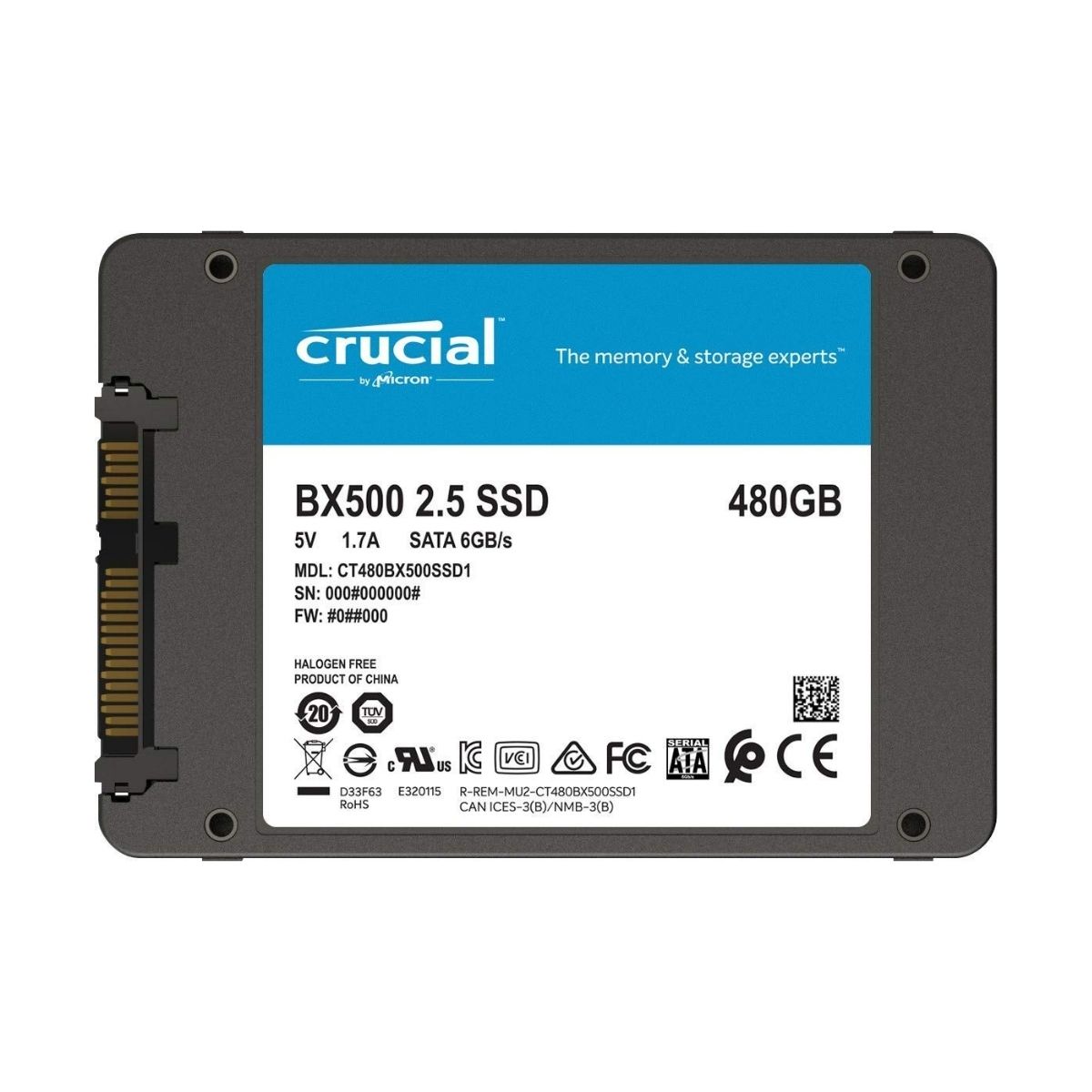 Disco Solido Ssd 480gb Bx500 Crucial