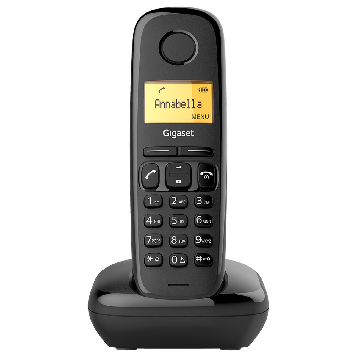 Telefono Inalambrico A170 Duo Negro Gigaset