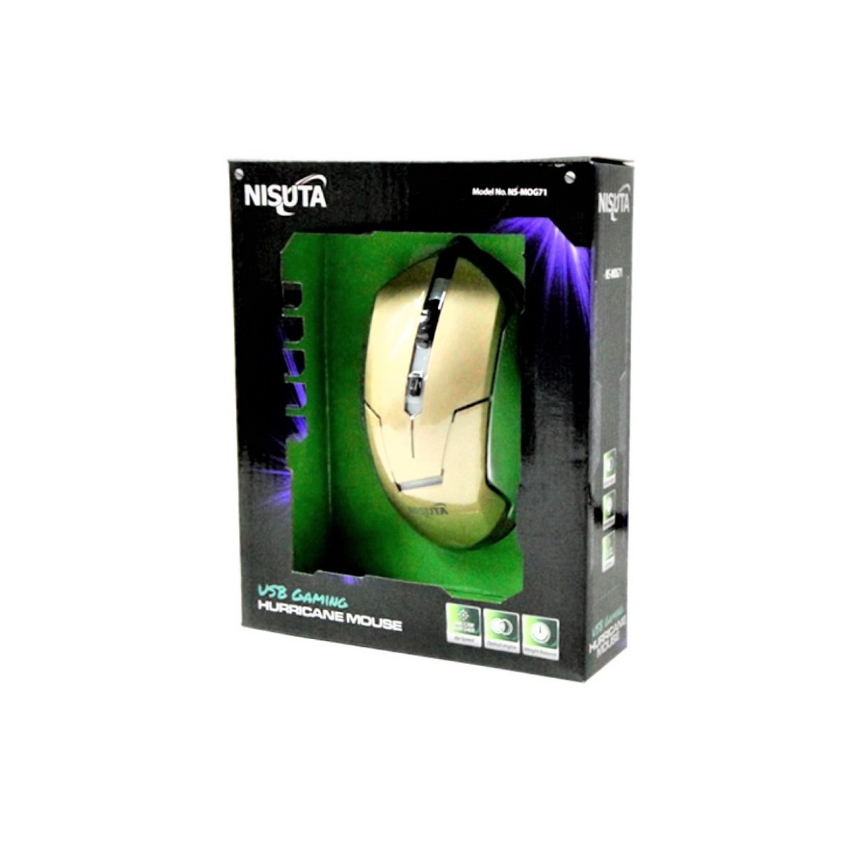 Mouse USB Gaming Ns-Mog71 2400 DPI Nisuta