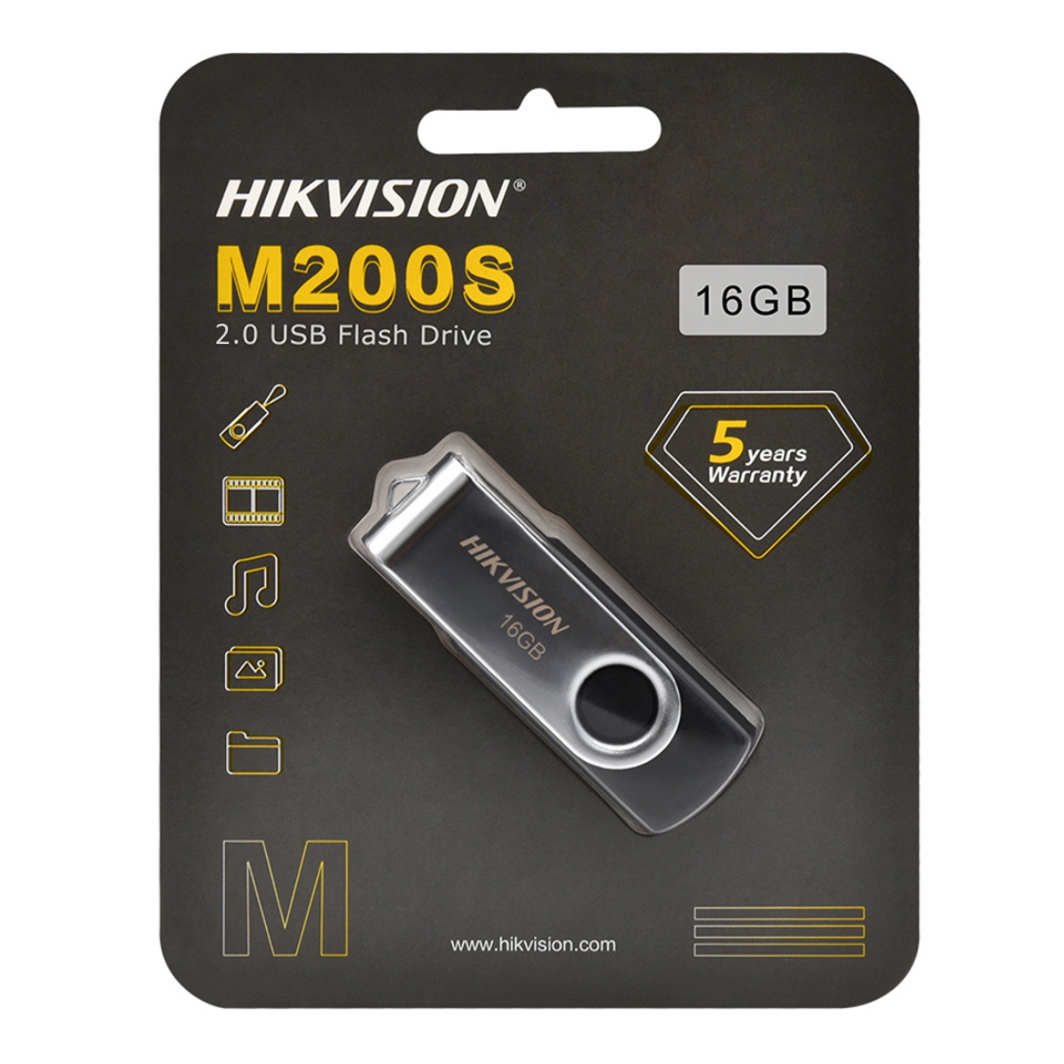 Pendrive 16GB M200S Usb 2.0 Hikvision