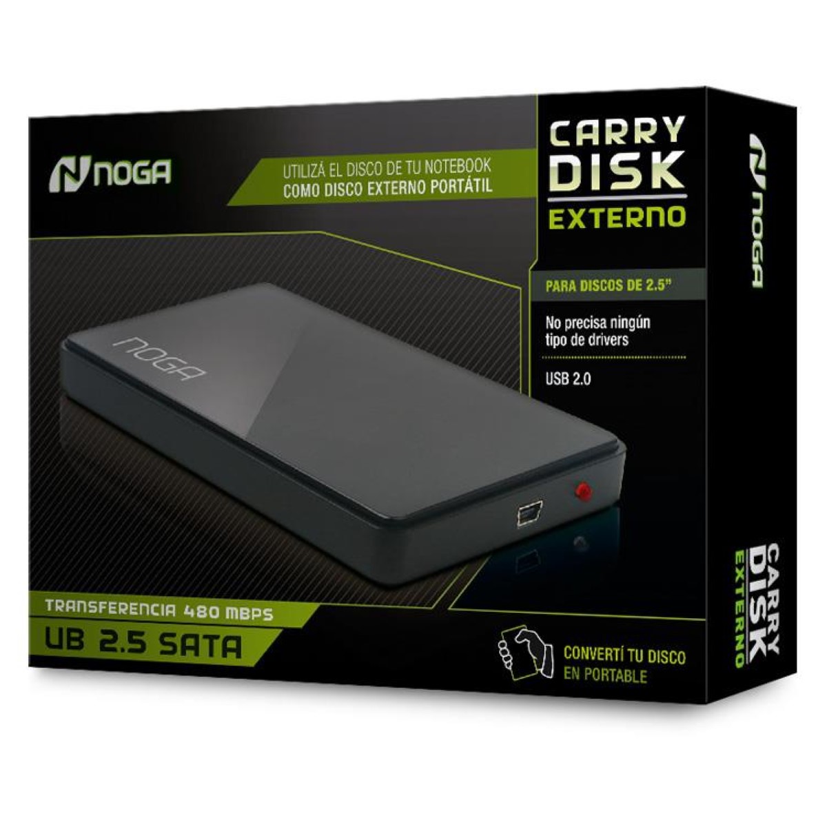 Carry Disk 2.5 Usb 2.0 Sata Noga