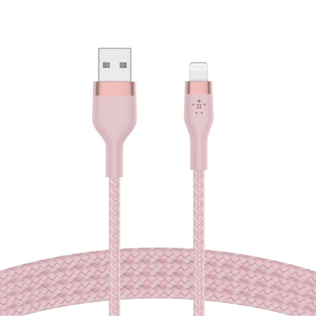 Cable USB a Lightning Silicon Rosa 1m Alo