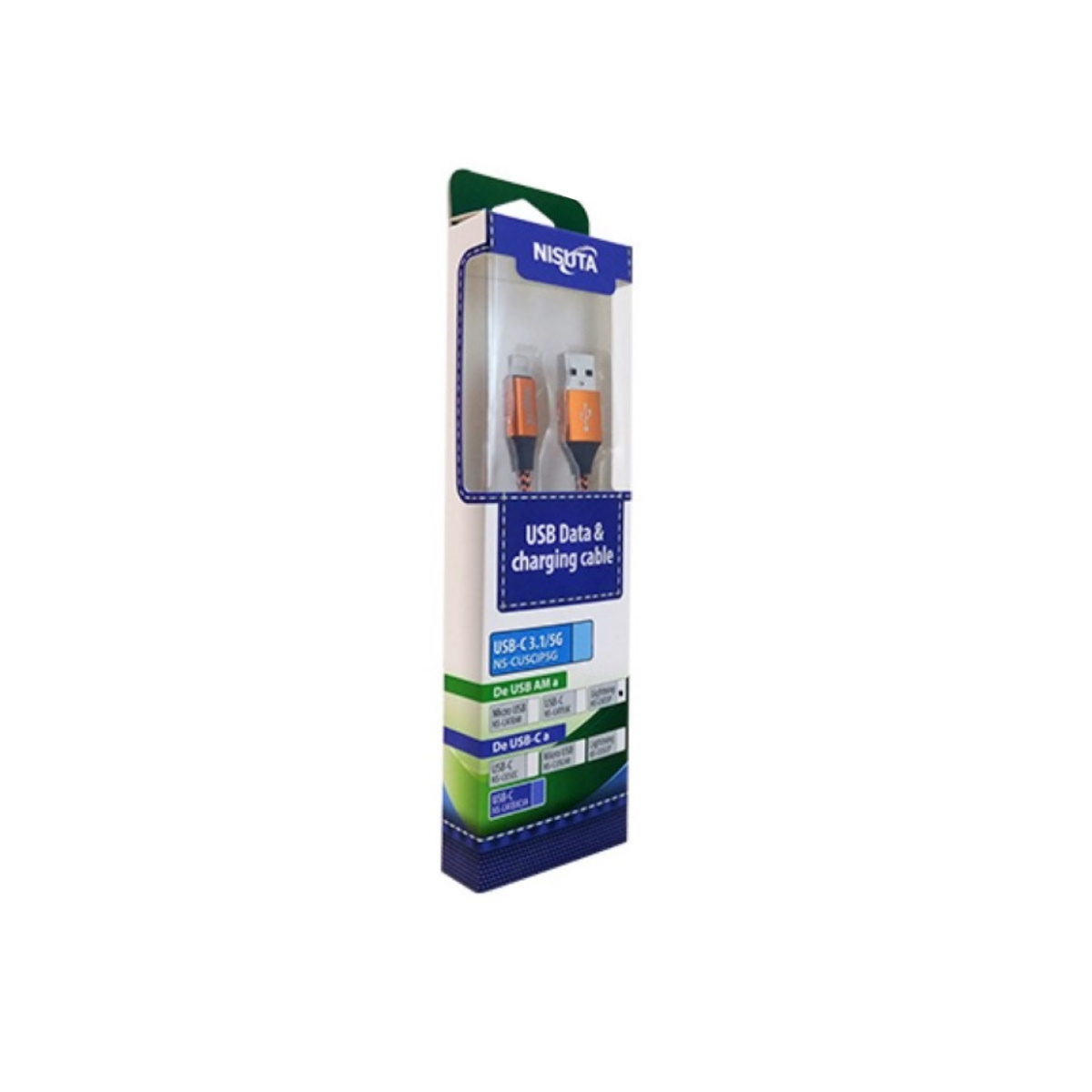 Cable USB a Lightning 1m Mallado Nisuta