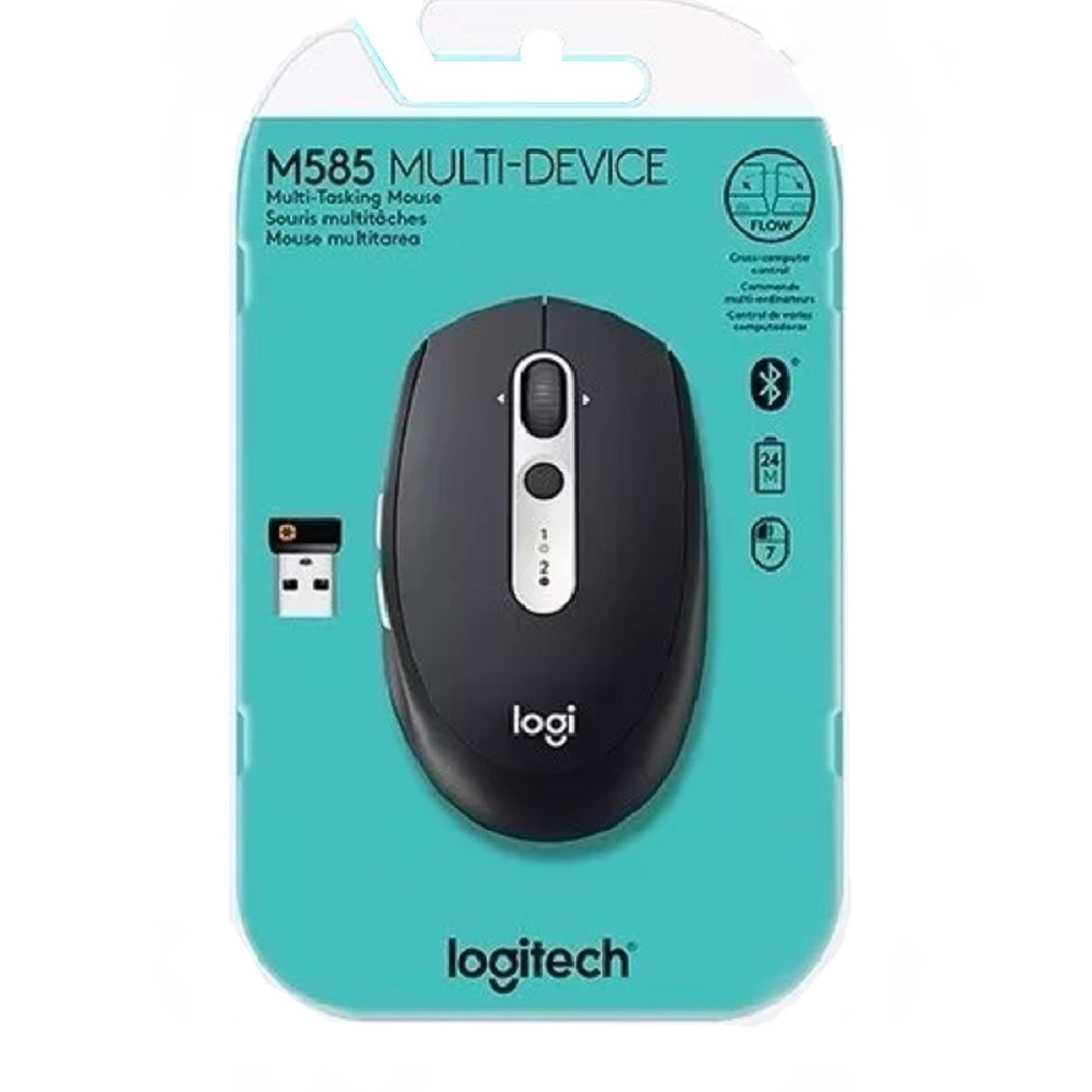 Mouse Usb/bluetooth M585 1000 Dpi Negro Logitech