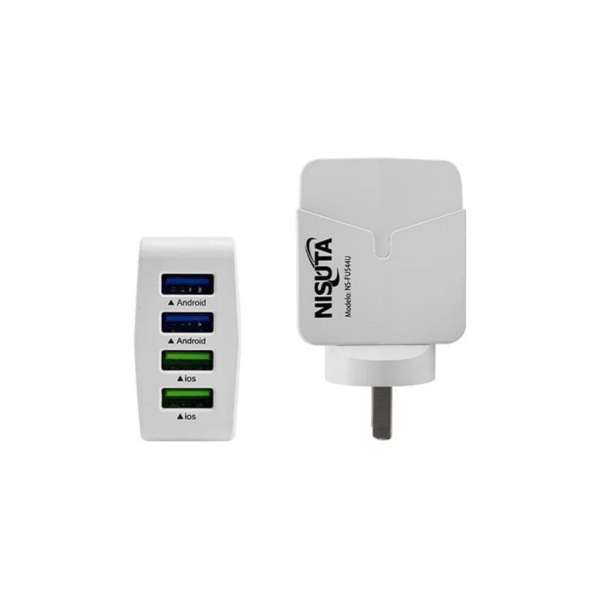 Cargador 5v 4.4A Puertos Usb x4 Ns-Fu544u Nisuta