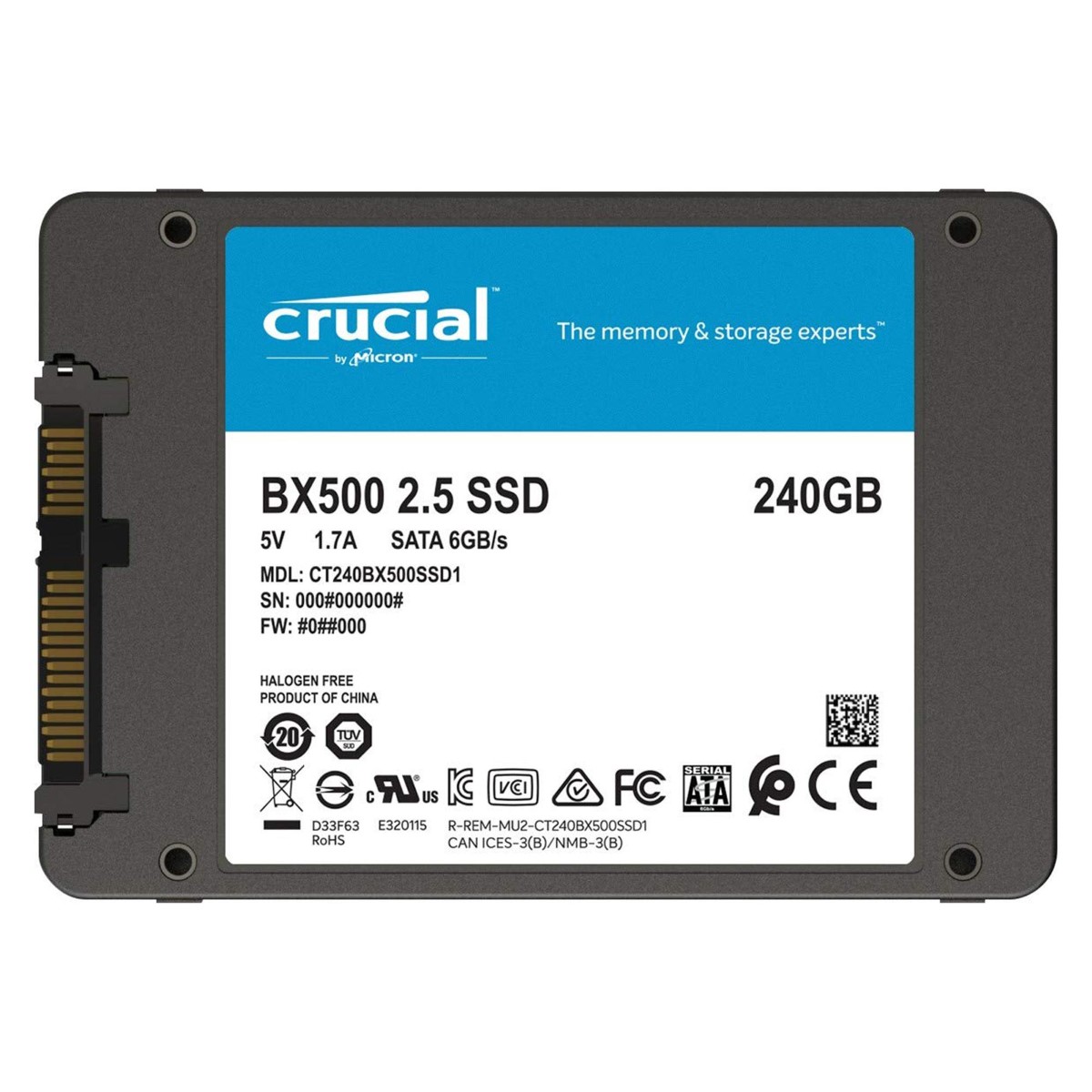 Disco Solido SSD 240GB Bx500 Crucial
