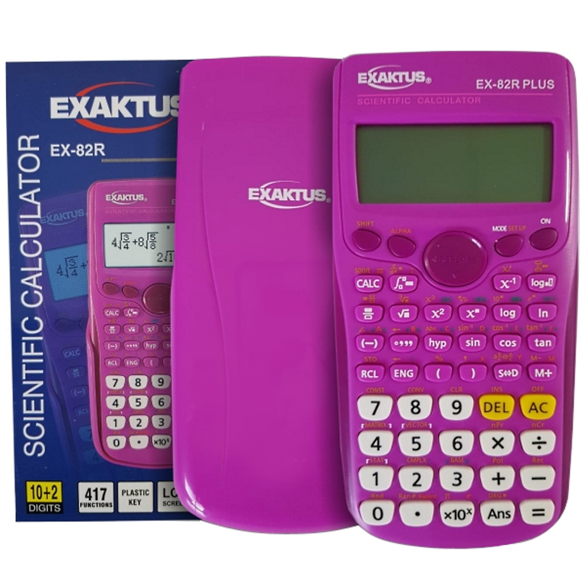 Calculadora EX-82R PLUS Rosa Exaktus