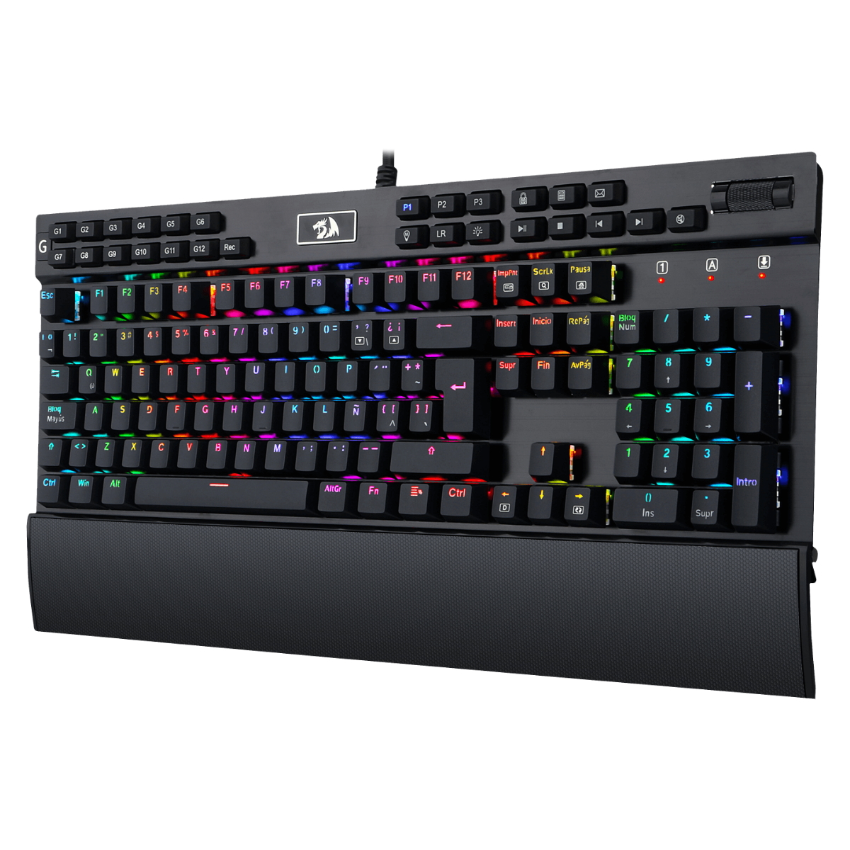 Teclado Mecanico Gamer RGB Yama Negro Redragon