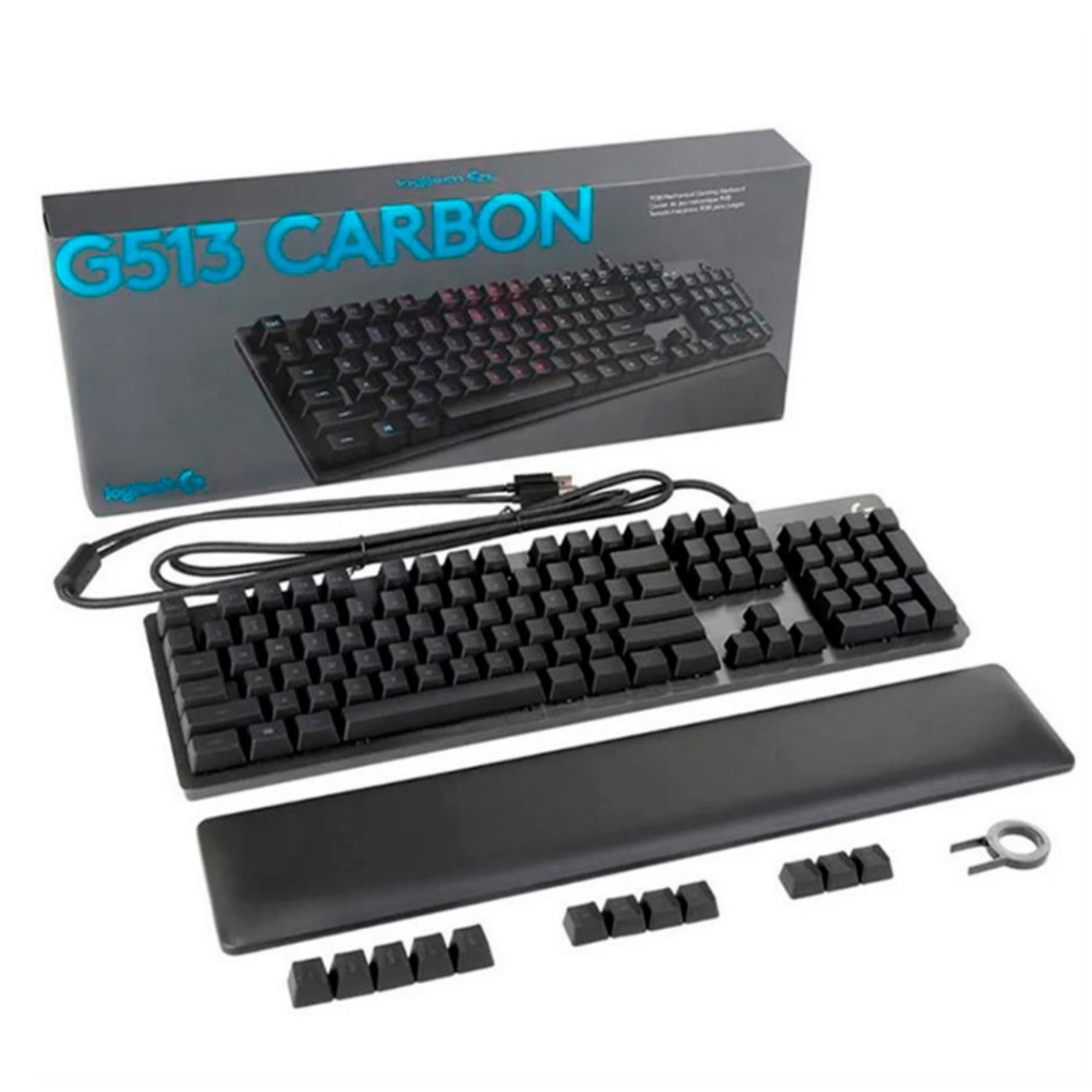 Teclado Mecanico Gamer G513 Carbon Brown Logitech