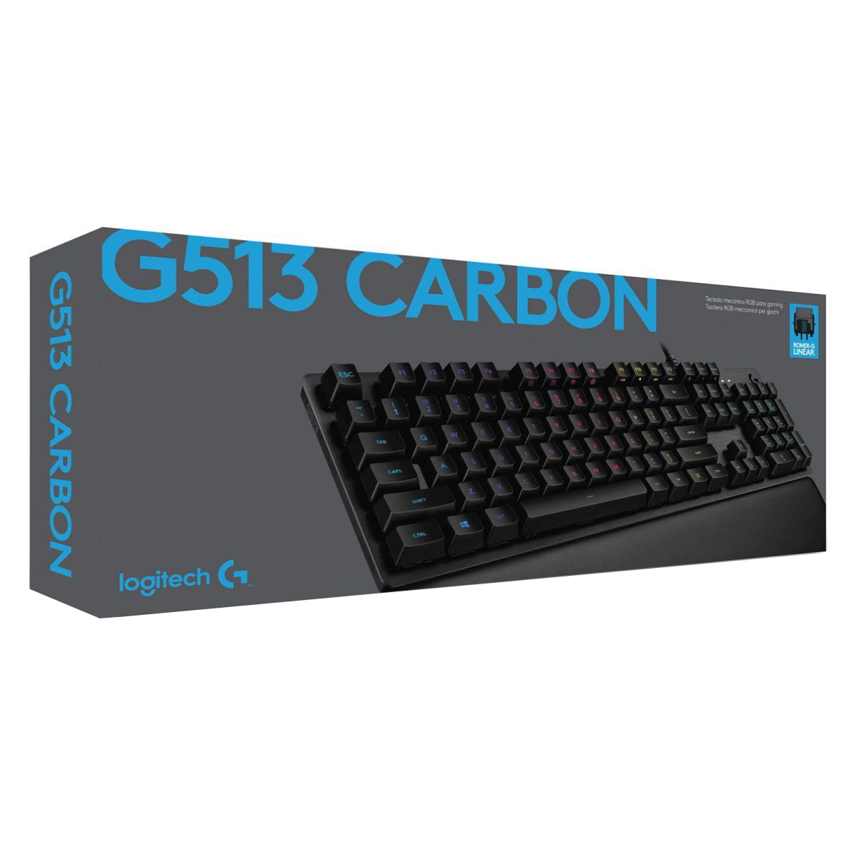 Teclado Mecanico Gamer G513 Carbon Español Brown Logitech