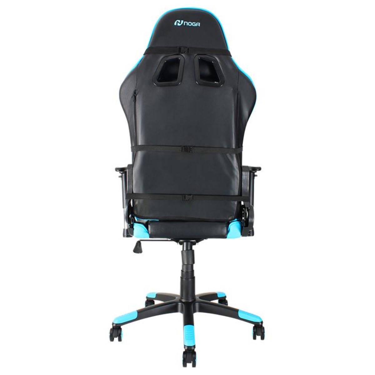 Silla Gamer Stratos Azul Y Negro Noga