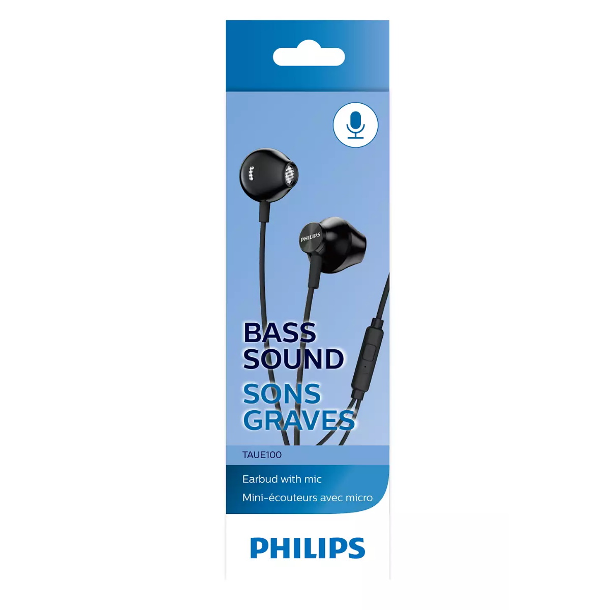 Auriculares Cable In Ear TAUE100 Negro Philips