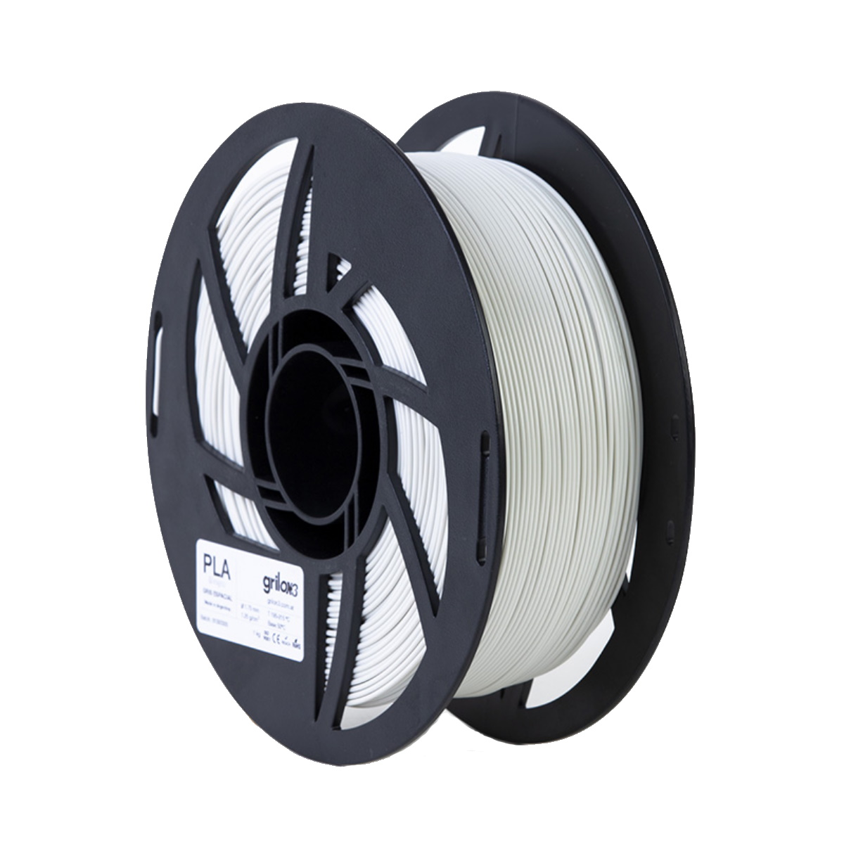 Filamento Pla Gris Espacial 1.75mm 1Kg Grilon3