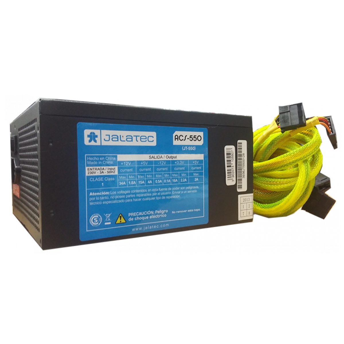 Fuente JT-550w cooler 14cm Jalatec