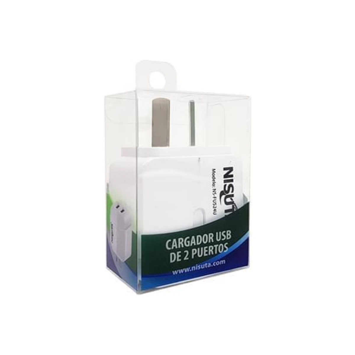 Cargador 5V 2.4A 2 Puertos Usb Ns-Fu524u Nisuta
