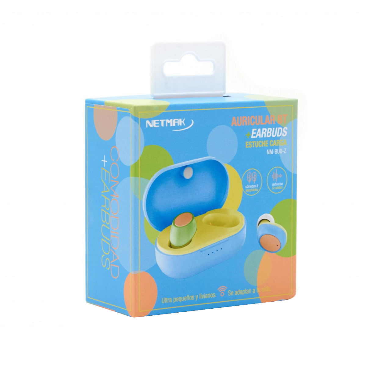 Auriculares Bluetooth In Ear BUD Arcoiris Netmak