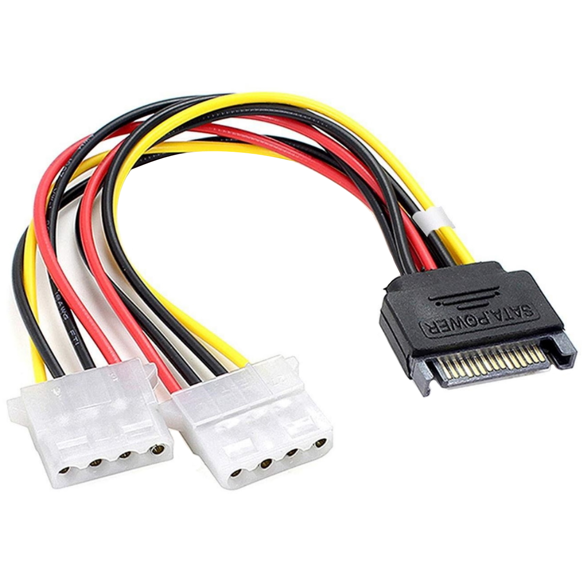 Cable Adaptador Sata a 2 Molex Tecnoprices