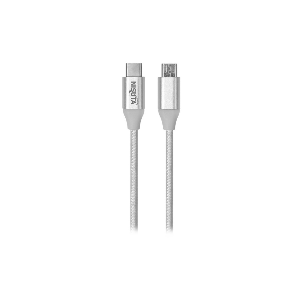 Cable USB C a MicroUSB 3.1A 1m Mallado Nisuta