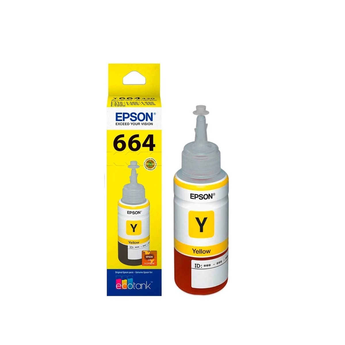 Tinta Epson L200 664 Ecotank Yellow Original