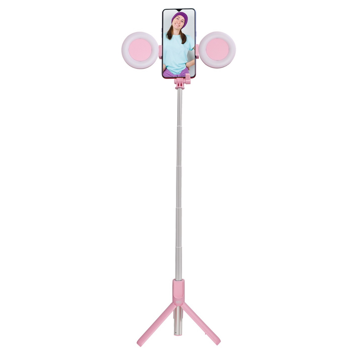 Aro de Luz x 2 LED 8.3cm con Tripode 60cm Gtc