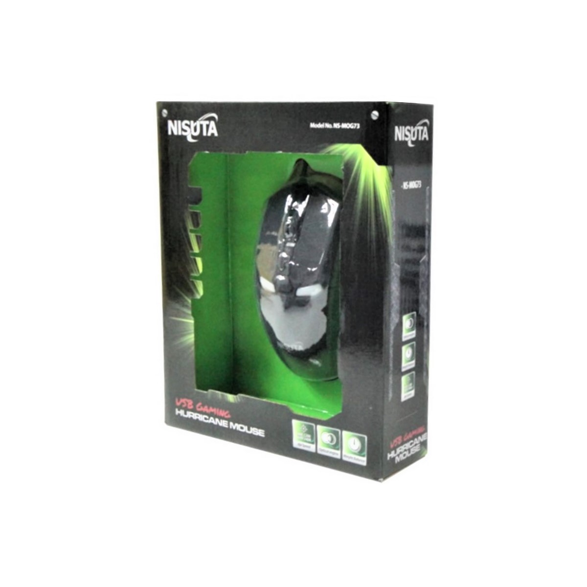 Mouse Gamer USB Ns-Mog73 2400 DPI Nisuta