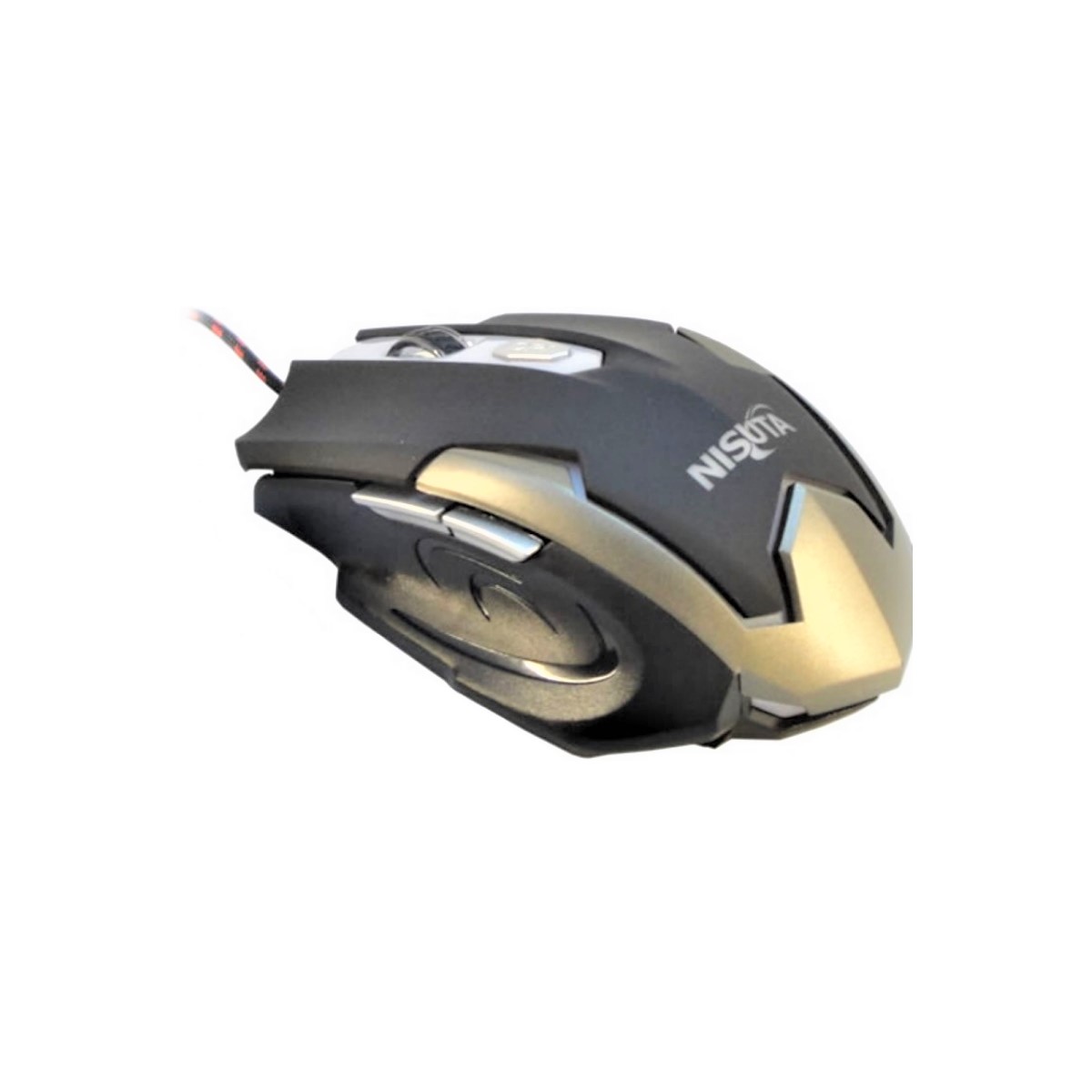Mouse Gamer USB Ns-Mog66 6400 DPI Nisuta