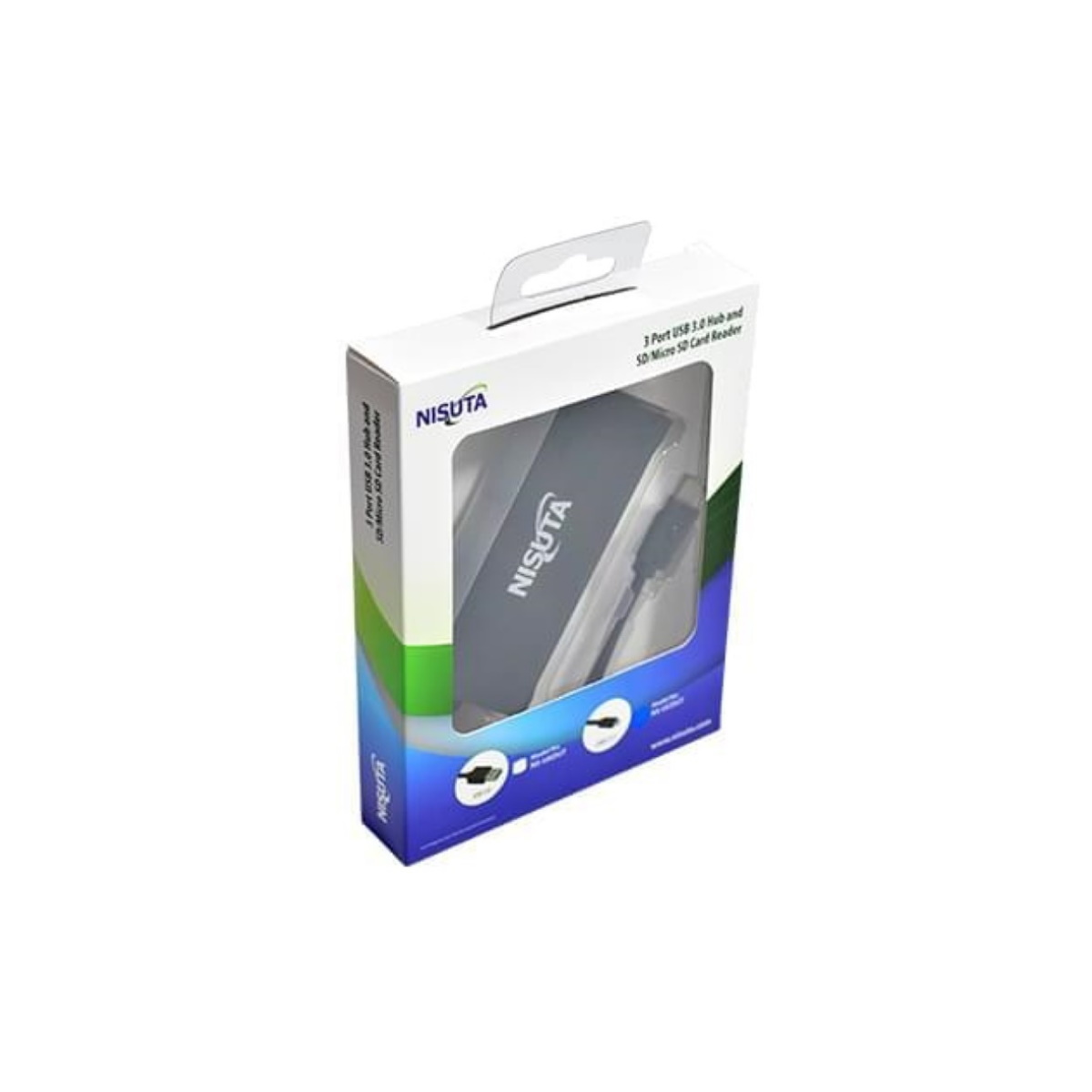 Hub USB C 3 puertos Lector de Tarjeta Ns-ucdut Nisuta