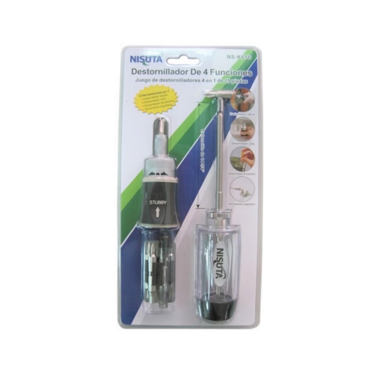 Kit Destornillador 4 Funciones Ns-k656 Nisuta