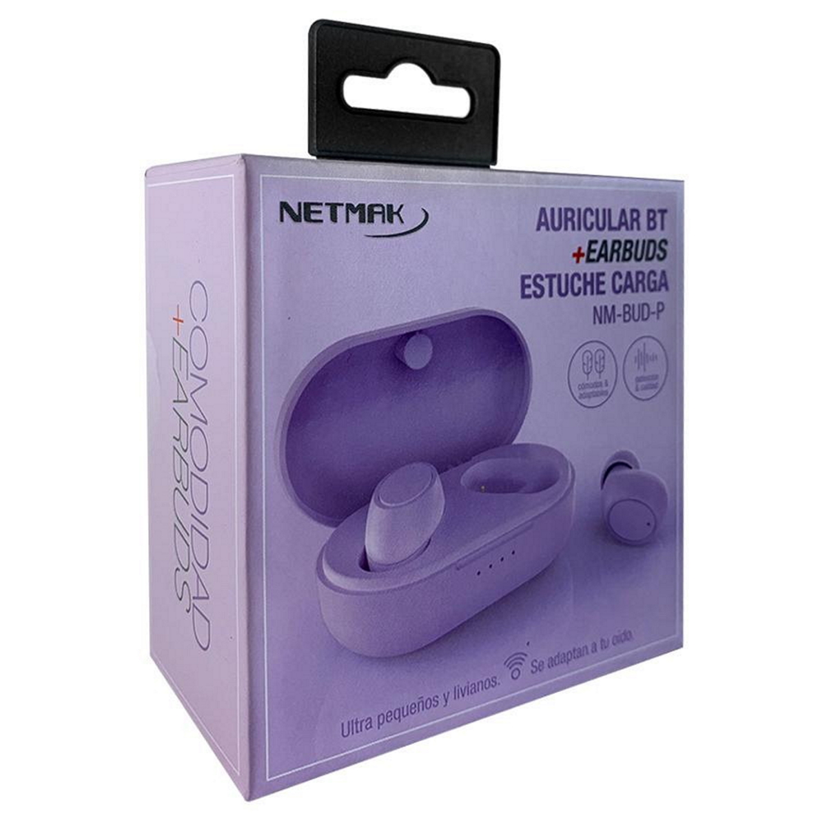 Auriculares Bluetooth In Ear BUD Violeta Netmak