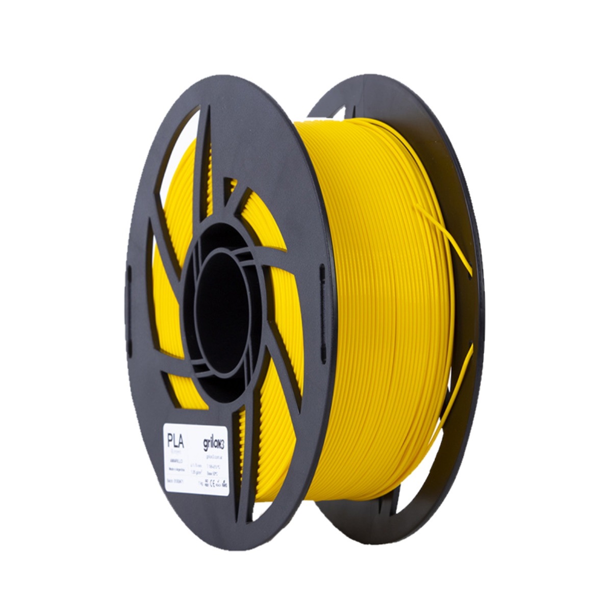 Filamento Pla Amarillo 1.75mm 1Kg Grilon3