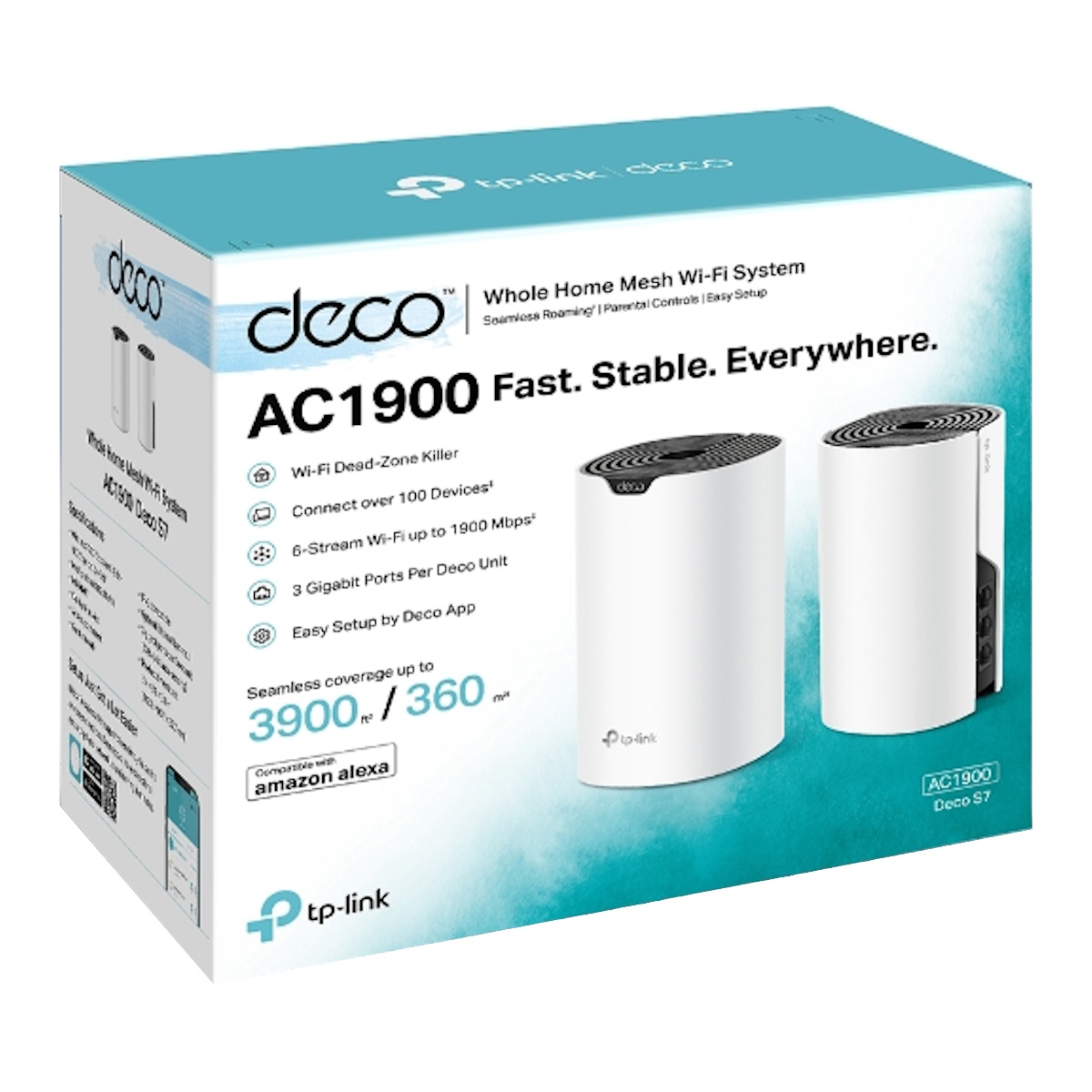 Sistema Wifi Deco S7 Pack 2 Mesh AC1900 Tp-Link