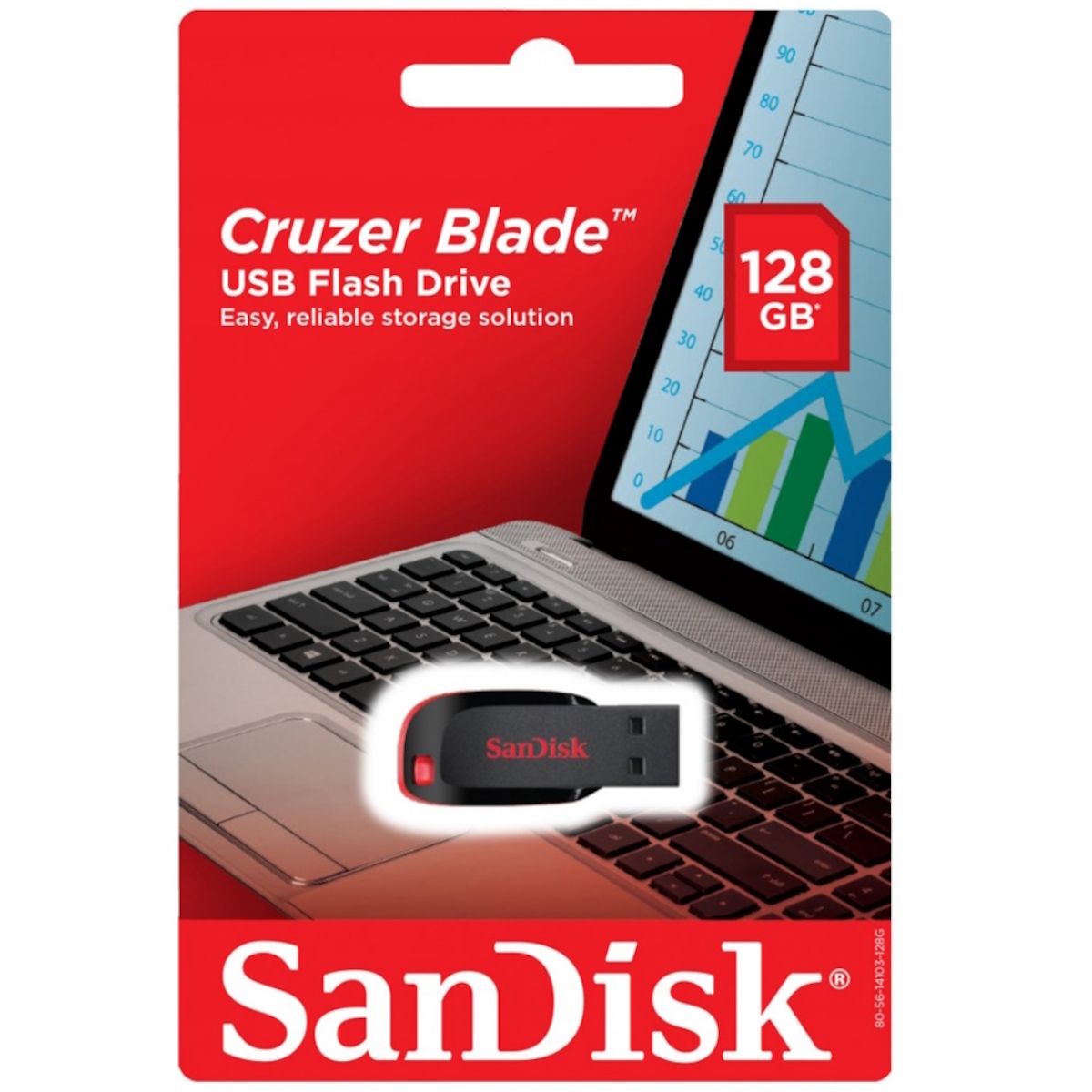 Pendrive 128GB Cruzer Blade Sandisk