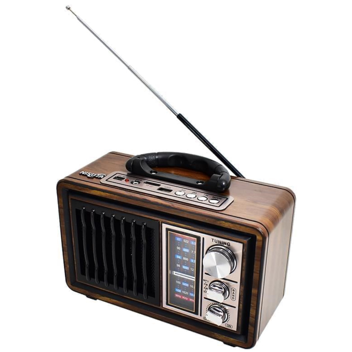 Parlante Bluetooth Radio Vintage Ns-Rv18 Nisuta