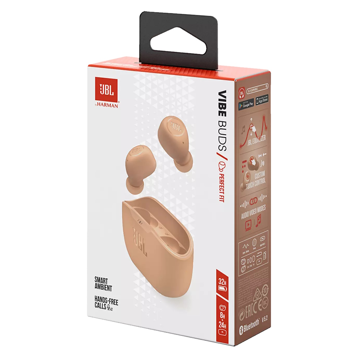 Auriculares Bluetooth In Ear Vibe Buds Beige Jbl