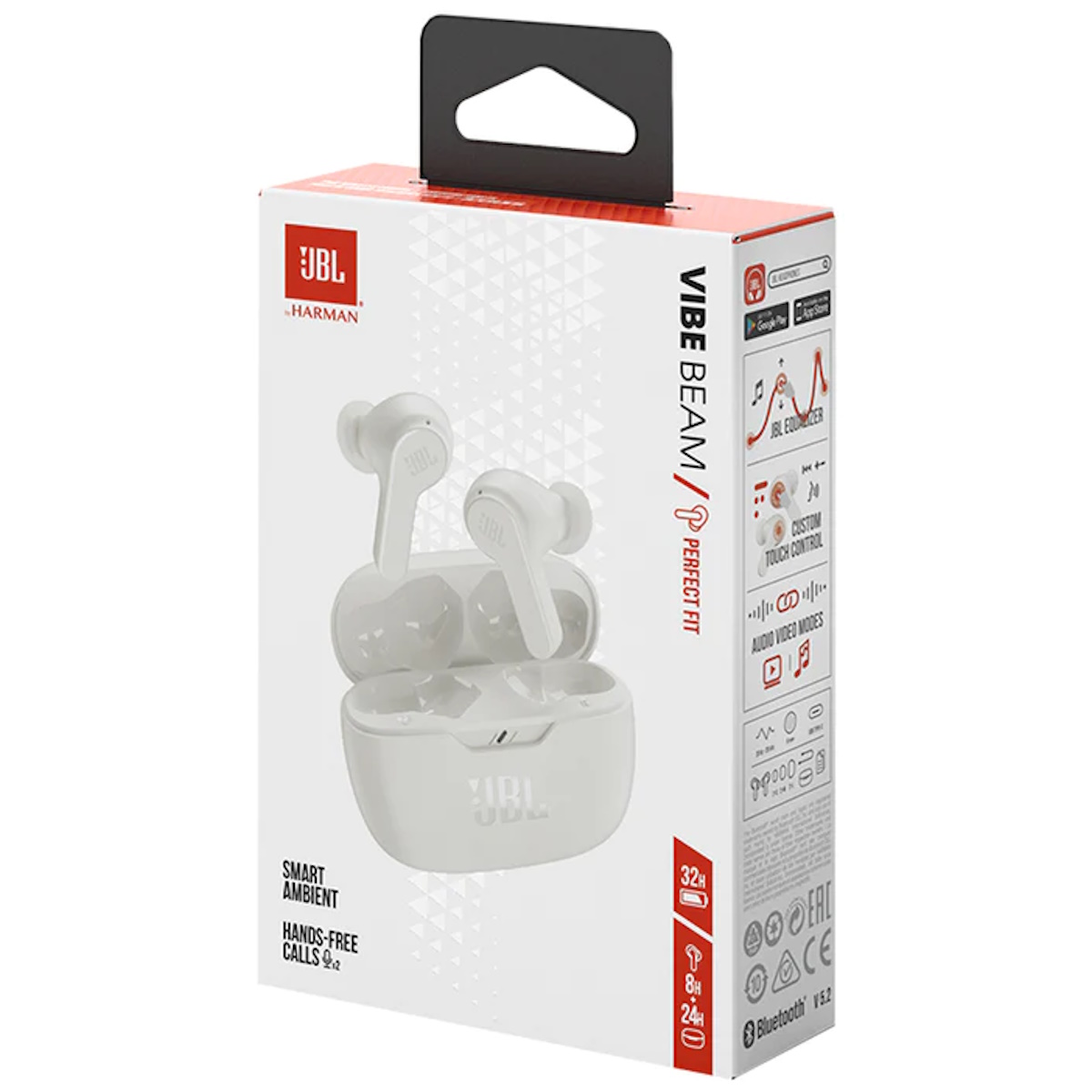 Auriculares Bluetooth In Ear Vibe Beam Blanco Jbl