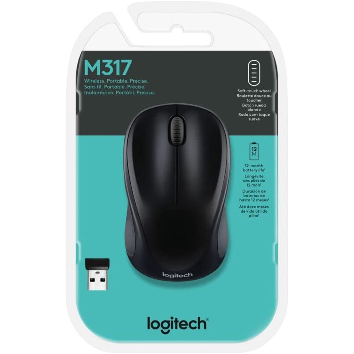 Mouse Inalambrico M317 Negro 1000 DPI Logitech