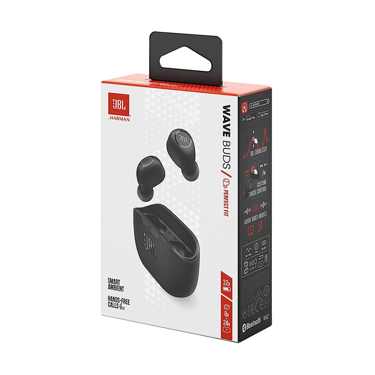 Auriculares Bluetooth In Ear Wave Buds Negro Jbl