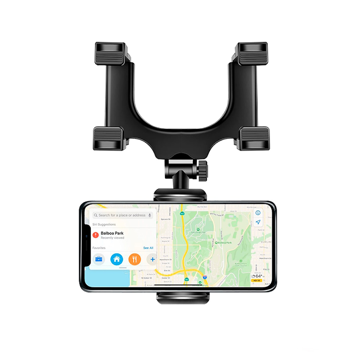 Soporte Celular Auto Espejo Retrovisor NM-HC25 Netmak