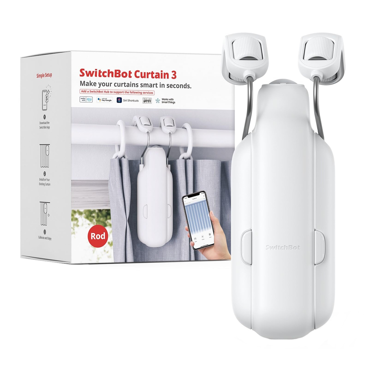 Motor Cortina Inteligente Barral Wifi Curtain 3 Switchbot