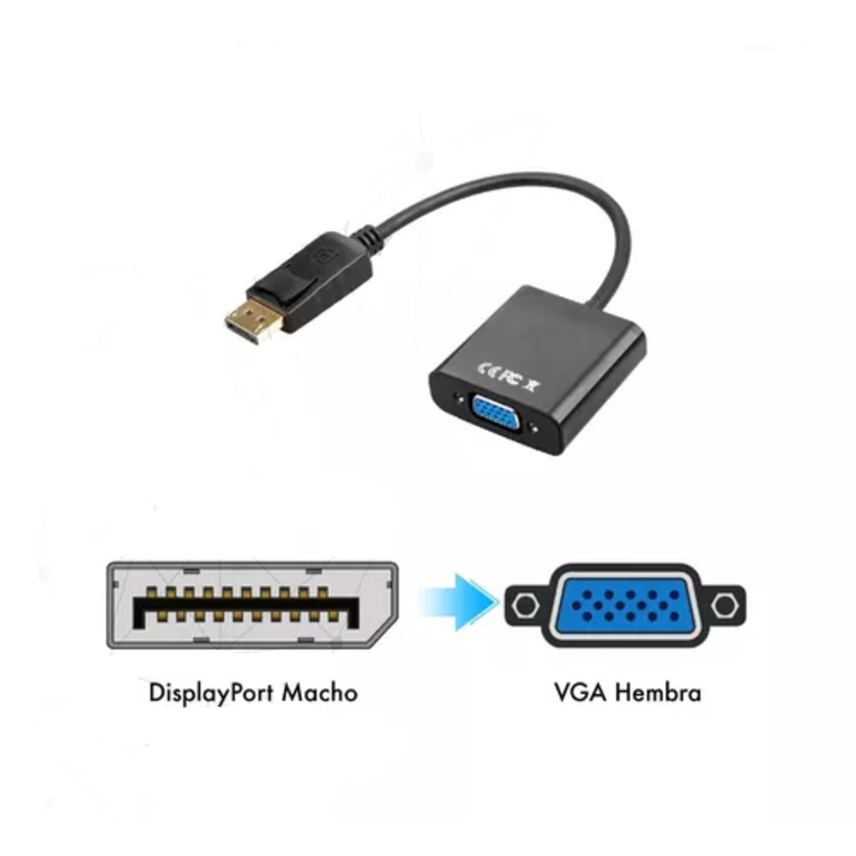 Adaptador Displayport A Vga