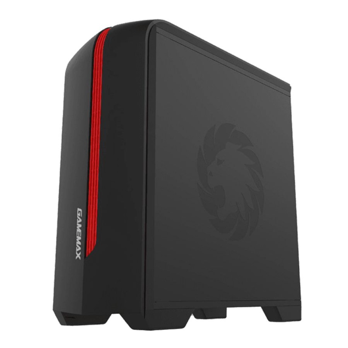 Gabinete Gamer H601 BR Centauri Vidrio Templado Negro y Rojo Gamemax