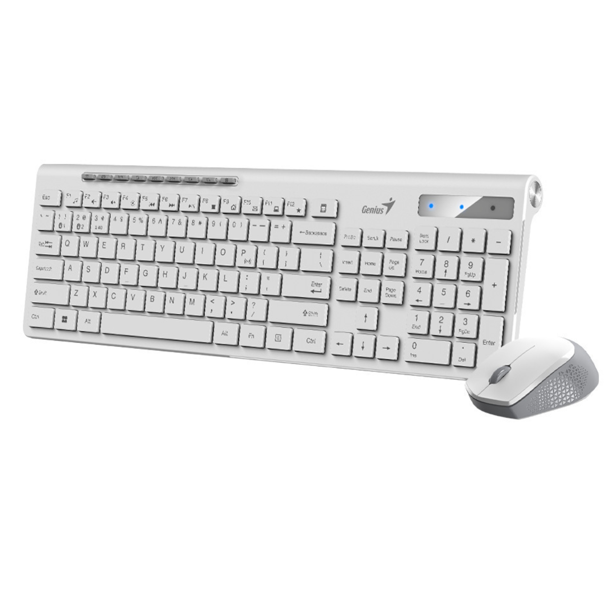 Kit Teclado Mouse Inalambrico SlimStar 8230 Blanco Genius