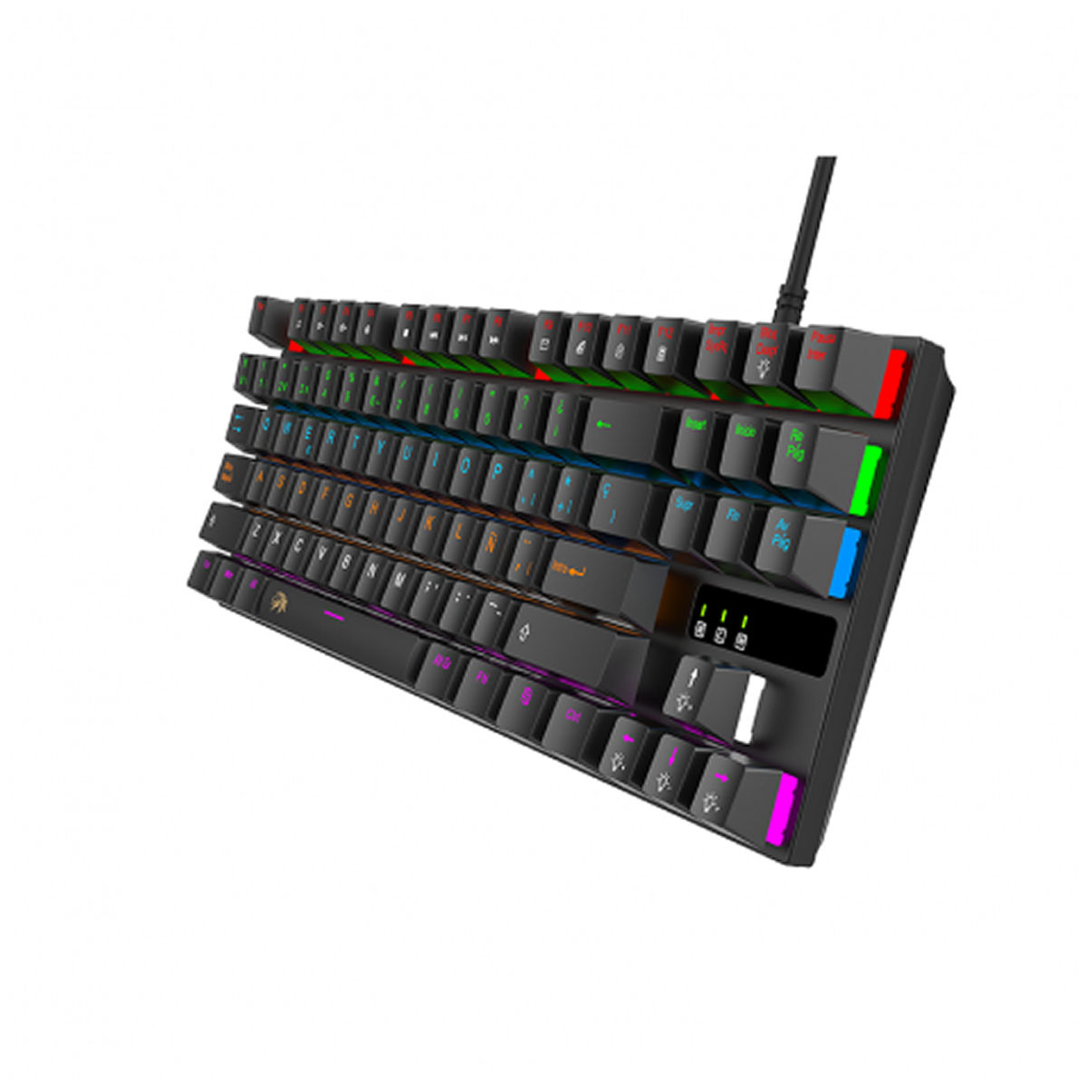 Teclado Mecanico Gamer Dark NM-SKILL Negro Retroiluminado Netmak