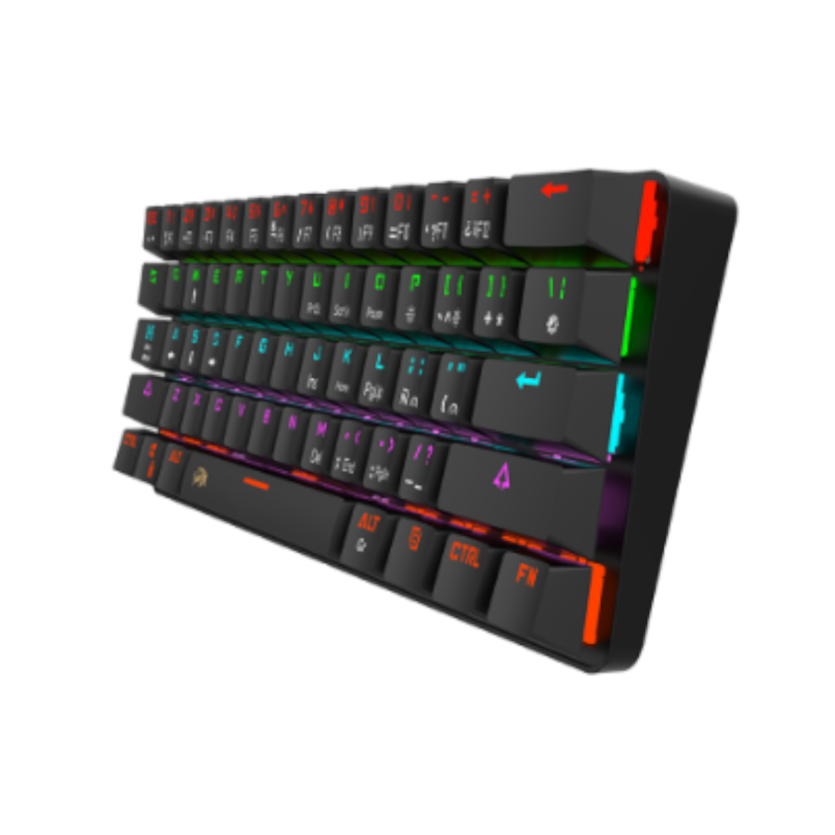 Teclado Mecanico Gamer Dark NM-DOMINATE Negro Retroiluminado Netmak