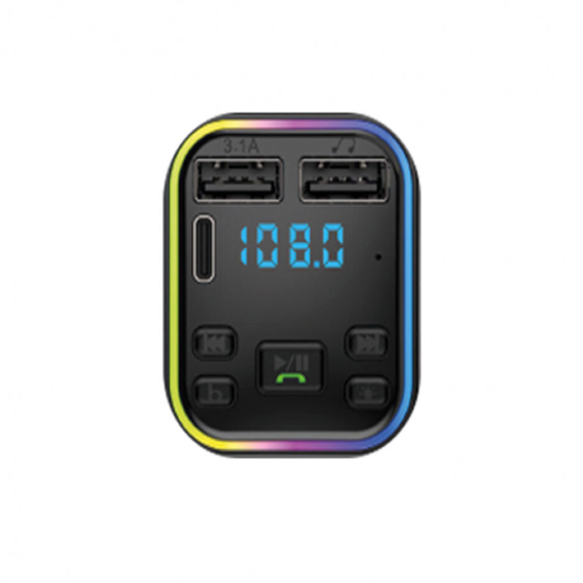 Transmisor FM Bluetooth + 2 USB 3.1 + USB C NM-CAR38 Netmak