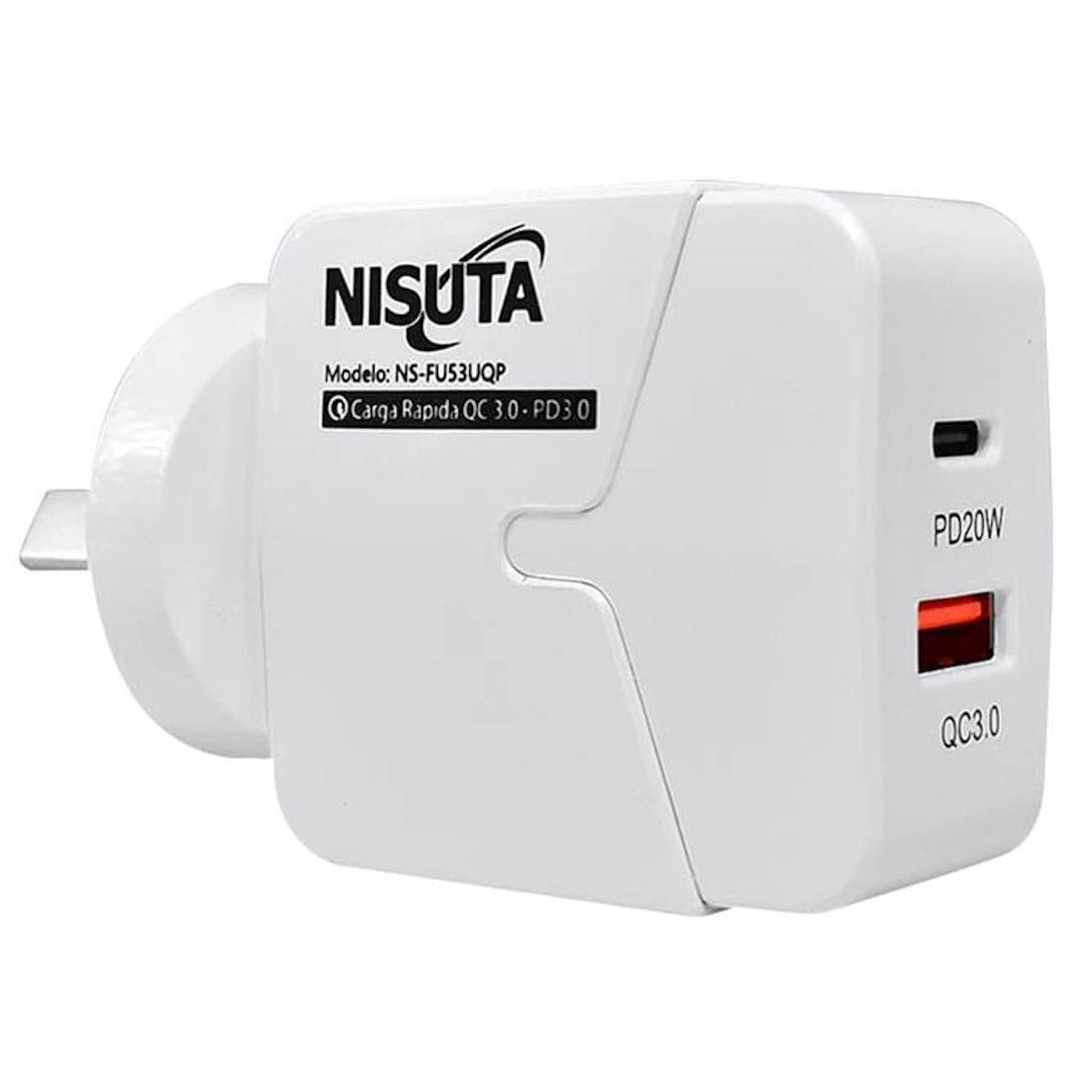 Cargador 5V 3A 1 Puerto Usb C PD Nisuta